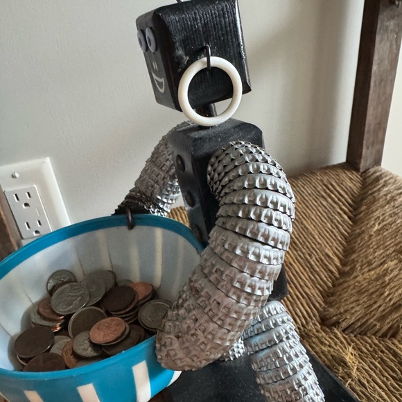 Island Folk Art Bottle Cap Man | Black Americana| upcycled art - Picture 4 of 10